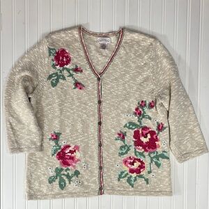 Northern Reflections Cottagecore Floral Cardigan size Large